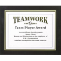 Black/Silver Frame Featherlite Modular Office Plaque (11"x13 1/2")